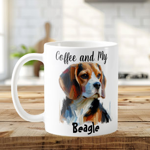  Personalise Coffee and My Beagle Cute  Mug