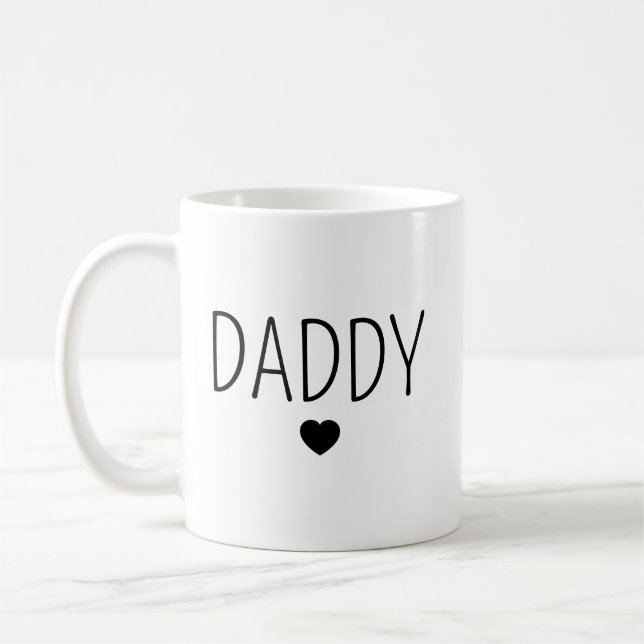 Personalise Coffee Mug for Dad, Ceramic Mug with Y (Left)