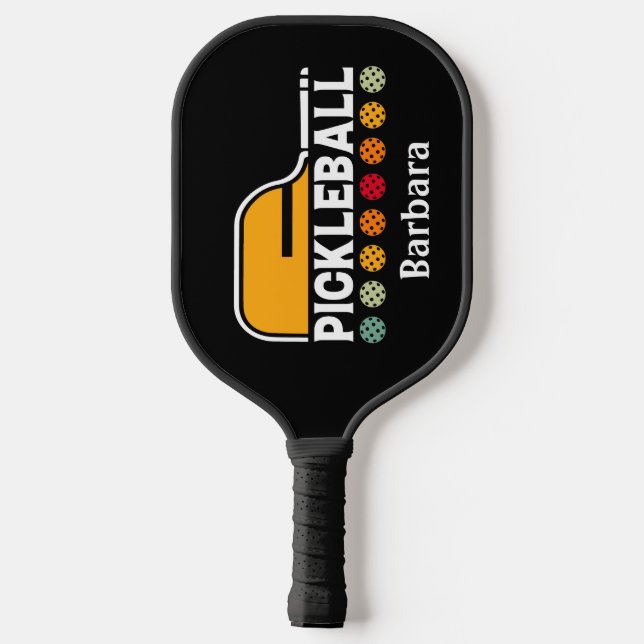 Personalise Colourful  Pickleball Paddle (Back)