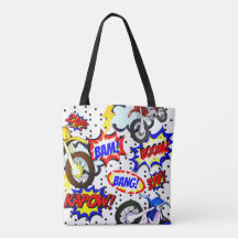 Personalise Comic Book Mototcycles, Speach Bubbles
