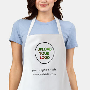 Personalise Company Logo Employee Staff Name Apron