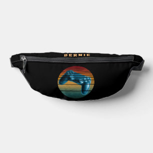 Personalise Computer Gamer Vintage Gaming Bum Bags