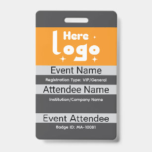 Personalise Conference Attendee Name ID Badge