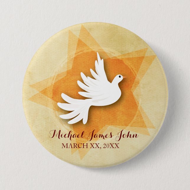 Personalise Confirmation Congratulations Gift Coll 7.5 Cm Round Badge (Front)