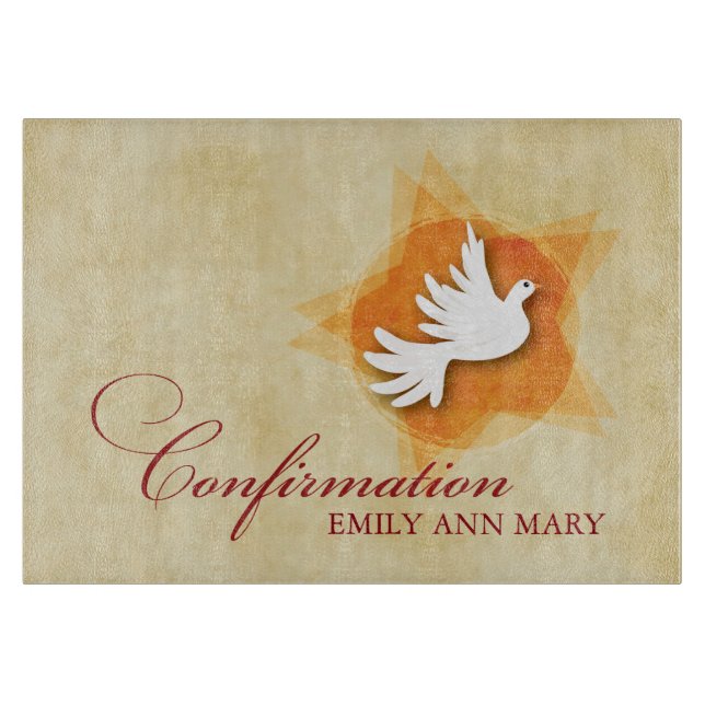 Personalise Confirmation Congratulations Gift Coll Cutting Board (Front)