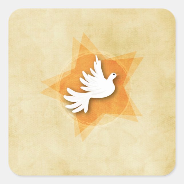 Personalise Confirmation Congratulations Gift Coll Square Sticker (Front)