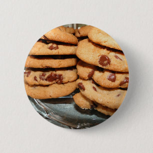 Personalise Cookies Dessert Chocolate Chip Sweets 6 Cm Round Badge