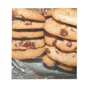 Personalise Cookies Dessert Chocolate Chip Sweets Notepad