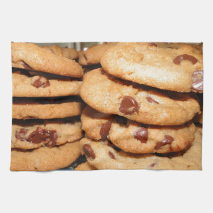 Personalise Cookies Dessert Chocolate Chip Sweets Tea Towel