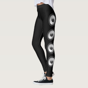 Personalise Cool and fun Speaker Music is my life Leggings