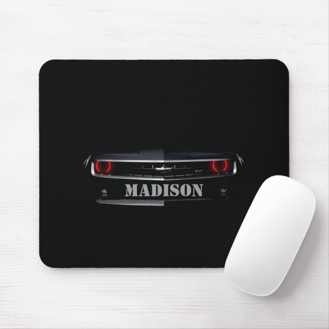 Personalise Cool black Chevy Camaro Mouse Pad (With Mouse)