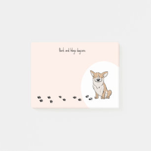 Personalise Corgi Post-it Notes