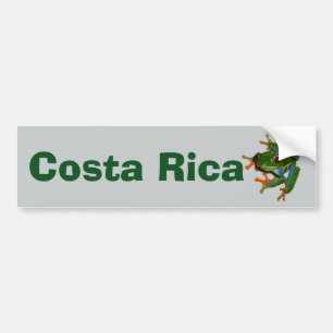 Personalise Costa Rica Red Eyed Frog Bumper Sticker