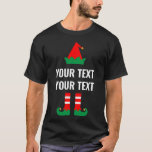 Personalise & Create Your Own Funny Christmas Elf T-Shirt<br><div class="desc">Personalise & Create Your Own Funny Christmas Elf</div>
