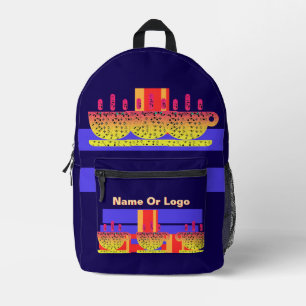 Personalise CUPS + Primary Colours Travel  Product Printed Backpack