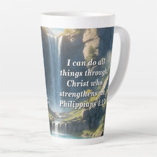 Personalise Custom Bible Scripture Quote Latte Mug