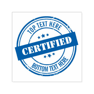 Personalise custom certified stamp