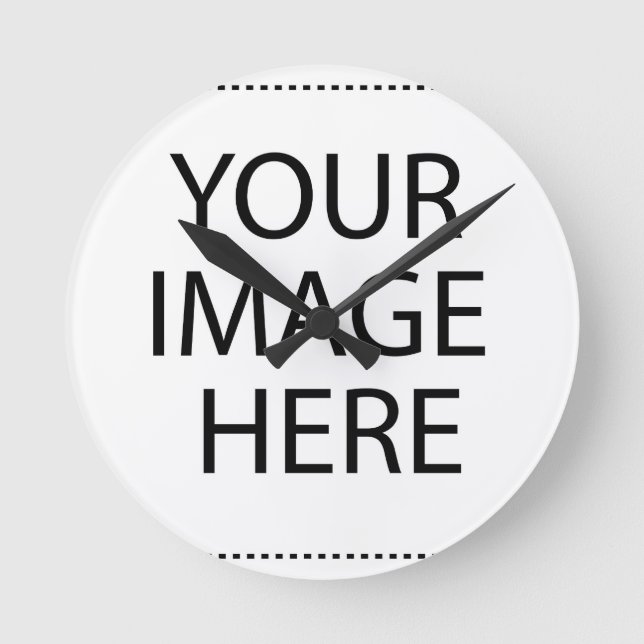 personalise custom family friend gift create round clock (Front)