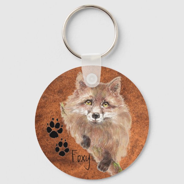 Personalise, Custom Foxy Keychain (Front)