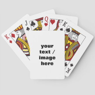 Personalise Customise Playing Cards