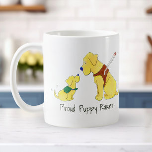 Personalise Cute Guide Dog and Puppy-in-Training Coffee Mug