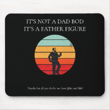 Personalise Dad Bod Mouse Pad
