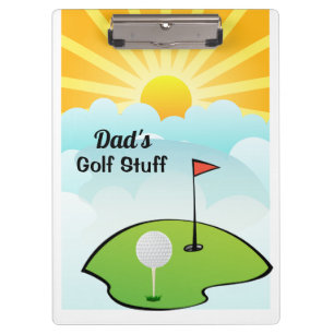 Personalise Dad's Golf Stuff  Clipboard