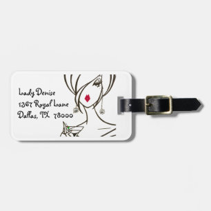 Personalise “DIVA” with martini Luggage Tag