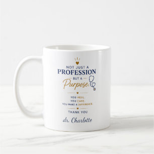 Personalise Doctor appreciation Gift Thank You Coffee Mug