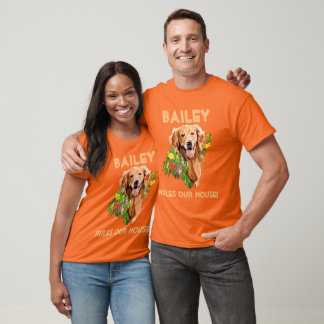 Personalise Dog’s Name and Photo  T-Shirt