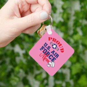Personalise Dog Tag U.S. Air Force Mum Key Ring