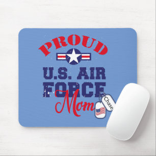 Personalise Dog Tag U.S. Air Force Mum Mouse Pad