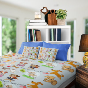 Personalise Doggie Love  Fleece Blanket