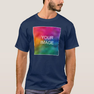 Personalise Double Sided Add Your Image Logo Men's T-Shirt