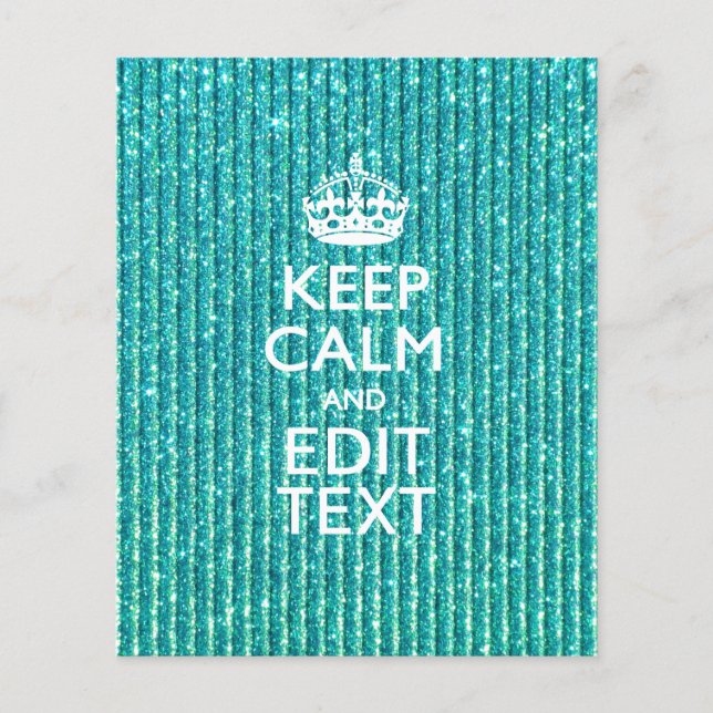 Personalise Easily KEEP CALM AND Edit Text (Front)
