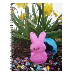 Personalise Easter Bunny Peace Love Art Destiny Notebook