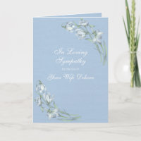 Personalise Elegant Floral Christian Sympathy