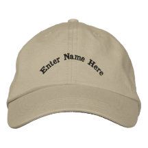 Personalise Enter Your Name Custom Text Cotton-Hat