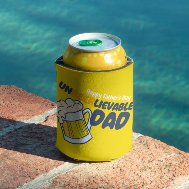Personalise Father's Day | Unbeerlievable Dad Can Cooler (In Situ Pool)