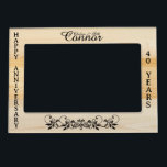 Personalise Faux Wood Frame<br><div class="desc">Magnetic Picture Frame ready for you to personalise. This design works great for a anniversary, wedding, graduation, birthday, etc... by simply changing the text using our editing tool area. Basketball Magnet that you can personalise or leave as is. A great gift to add to your school locker, a stocking stuffer...</div>