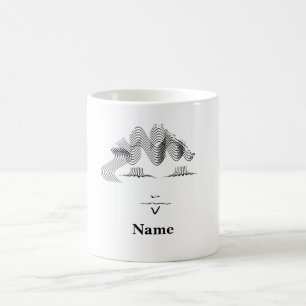 Personalise Female Caricature Face Coffee Mug