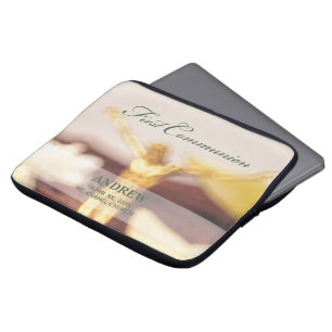 Personalise, First Communion Congratulations Laptop Sleeve