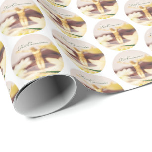 Personalise, First Communion Congratulations Wrapping Paper