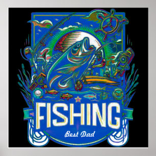 Personalise fishing poster
