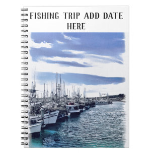Personalise Fishing Trip Spiral Photo Notebook