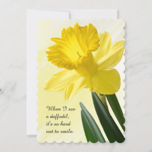 Personalise Floral Photography Yellow Daffodil Pic