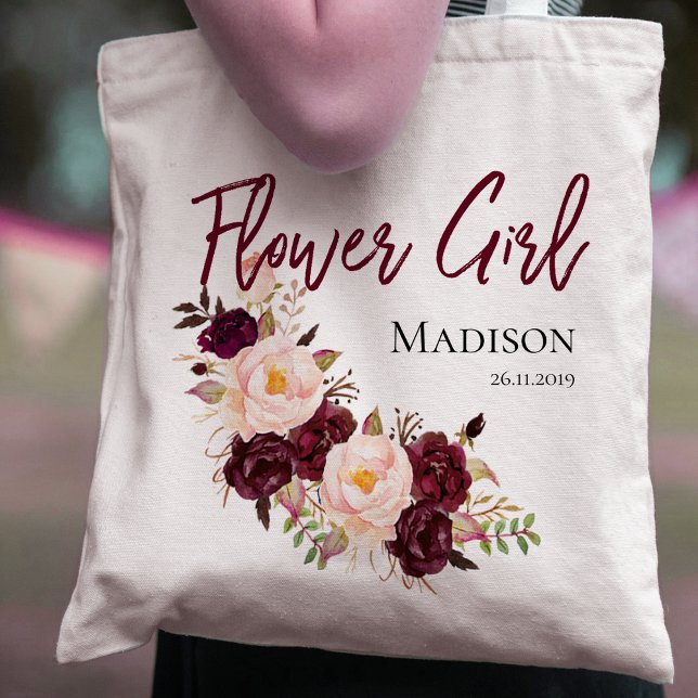 Personalise Flowergirl | Wedding Tote Bag (Creator Uploaded)
