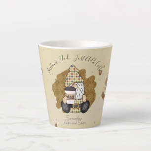 Personalise for Coffee Lover Dad   Vintage Latte Mug