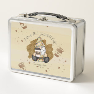 Personalise for Coffee Lover Dad Vintage Metal Lunch Box