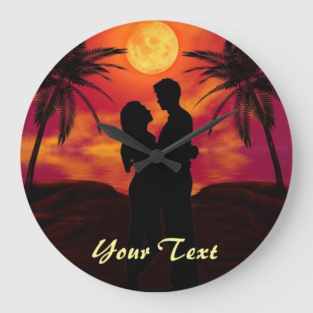 Personalise Forever Love#2  Wall clock (Front)